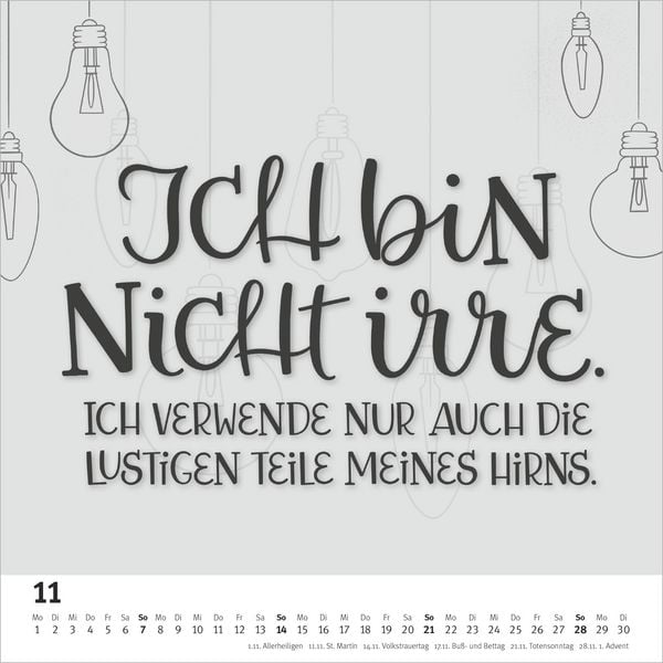 Produktbild: Funny Quotes im Quadrat 2027