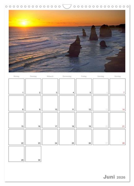 Produktbild: Australien - Terminplaner (Wandkalender 2026 DIN A3 hoch), CALVENDO Monatskalender
