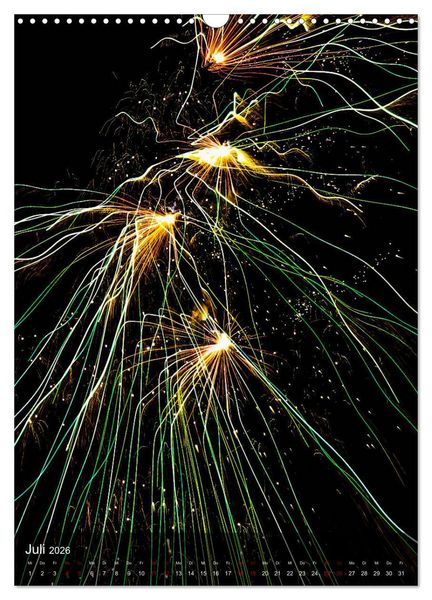 Produktbild: FEUERWERK - Lichtspiele (Wandkalender 2026 DIN A3 hoch), CALVENDO Monatskalender