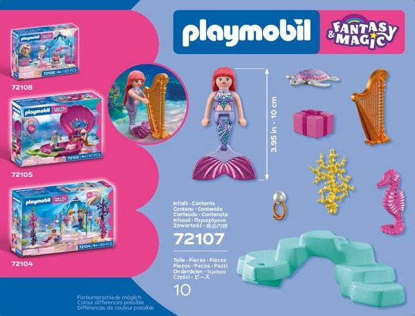 Produktbild: PLAYMOBIL 72107 Meerjungfrau mit Geschenk