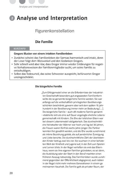 Produktbild: Lekt&uuml;rehilfen Franz Kafka, 'Die Verwandlung'. Interpretationshilfe f&uuml;r Oberstufe und Abitur