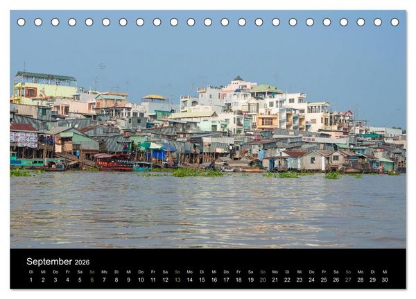 Produktbild: Das Mekong-Delta (Tischkalender 2026 DIN A5 quer), CALVENDO Monatskalender