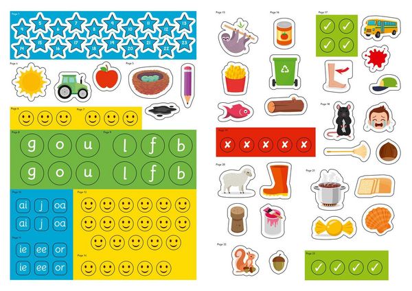 Produktbild: Ready for school: reading Sticker Book Ages 4-5