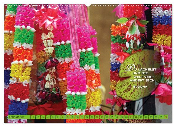 Produktbild: Buddhas Worte - Der Weg zur Achtsamkeit (Wandkalender 2026 DIN A2 quer), CALVENDO Monatskalender