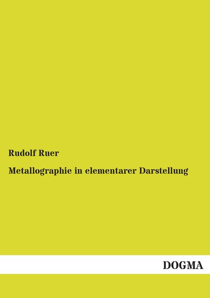 Produktbild: Metallographie in elementarer Darstellung