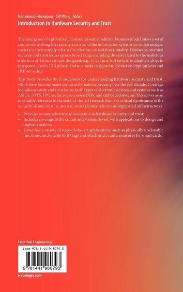 Produktbild: Introduction to Hardware Security and Trust