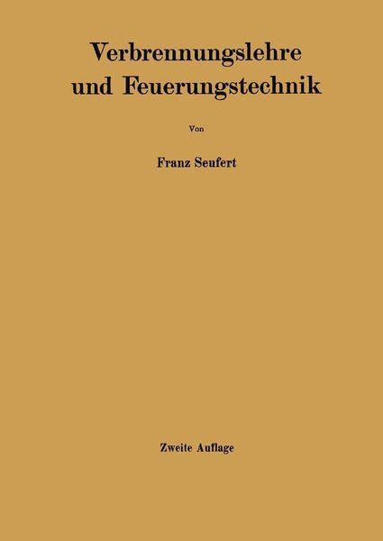 Produktbild: Verbrennungslehre und Feuerungstechnik