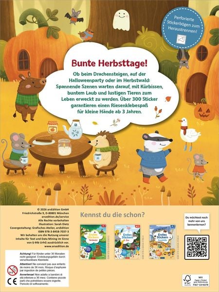 Produktbild: Erstes Stickern &ndash; Im Herbst