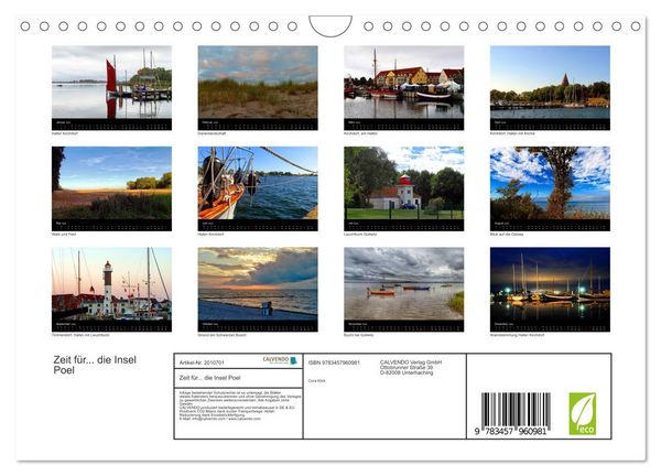 Produktbild: Zeit f&uuml;r... die Insel Poel (Wandkalender 2026 DIN A4 quer), CALVENDO Monatskalender