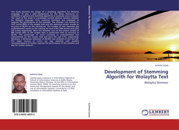 Produktbild: Development of Stemming Algorith for Wolaytta Text