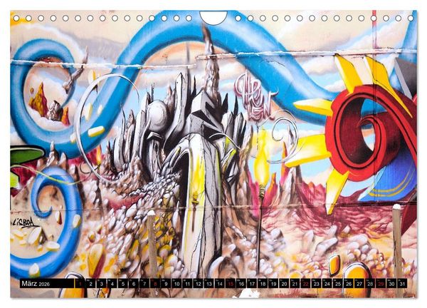 Produktbild: Graffiti ist Kult (Wandkalender 2026 DIN A4 quer), CALVENDO Monatskalender