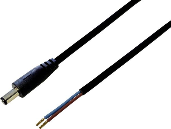 TRU COMPONENTS TC-2511294 Niedervolt-Anschlusskabel Niedervolt-Stecker - offene Kabelenden 5.50 mm 2.10 mm 30.00 cm 1 St