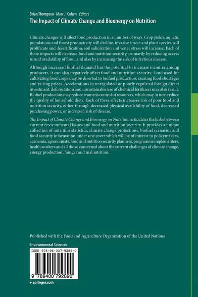 Produktbild: The Impact of Climate Change and Bioenergy on Nutrition