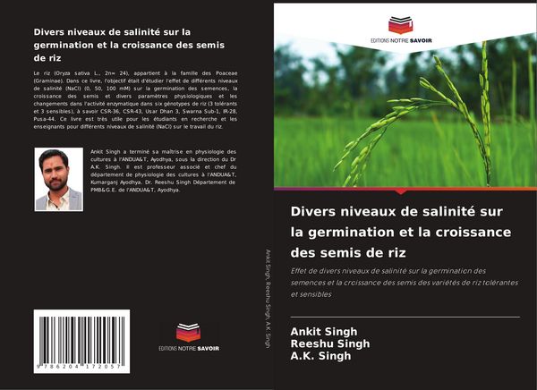 Produktbild: Divers niveaux de salinit&eacute; sur la germination et la croissance des semis de riz