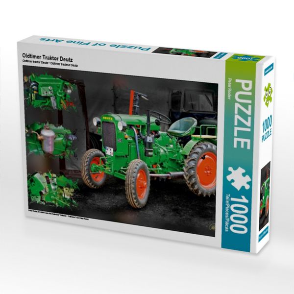 CALVENDO Puzzle Oldtimer Traktor Deutz | 1000 Teile Lege-Größe 64x48cm Foto-Puzzle für glückliche Stunden