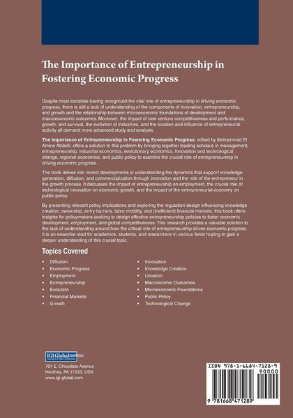 Produktbild: The Importance of Entrepreneurship in Fostering Economic Progress