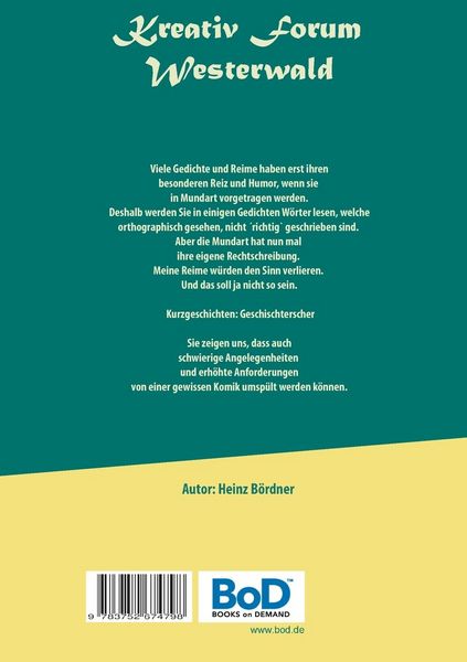 Produktbild: Gedischterscher und Geschischterscher