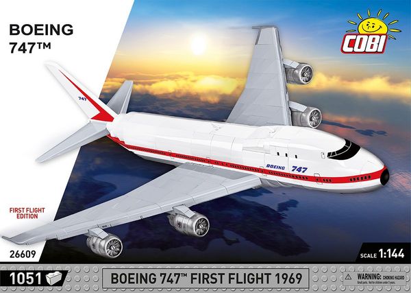 Produktbild: COBI 26609 - Boeing 747 First Flight 1969, Bausatz, 1051 Klemmbausteine