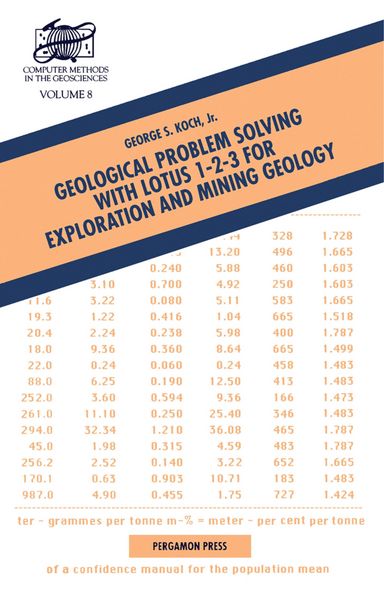 Produktbild: Geological Problem Solving with Lotus 1-2-3 for Exploration and Mining Geology