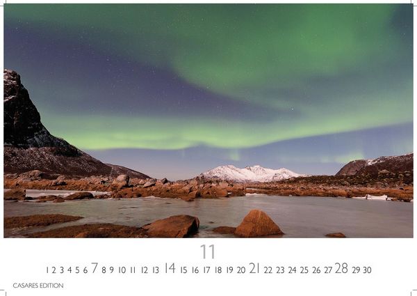 Produktbild: Polarlicht Kalender 2027 &ndash; Wandkalender | Fotokalender Naturkalender 35x50cm Grosses Format - Erleben Sie die Magie der Aurora Borealis &ndash; f&uuml;r Naturenthusiasten