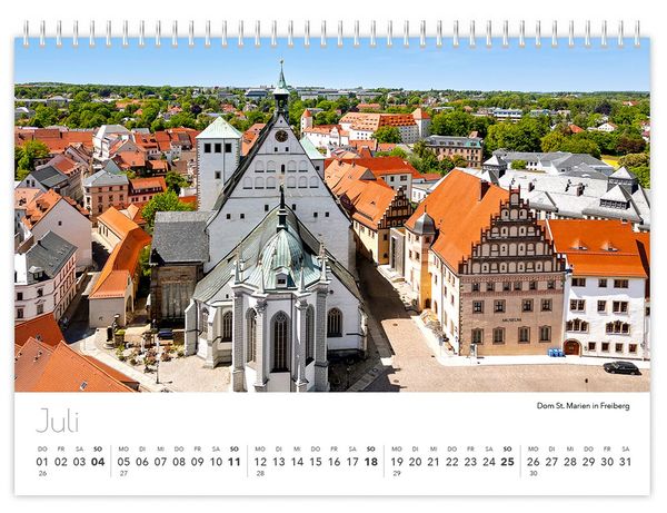 Produktbild: Kalender Sachsen von oben kompakt 2027