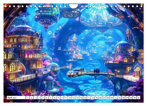 Produktbild: Wimmelnde Wunderwelten (Wandkalender 2027 DIN A4 quer), CALVENDO Monatskalender