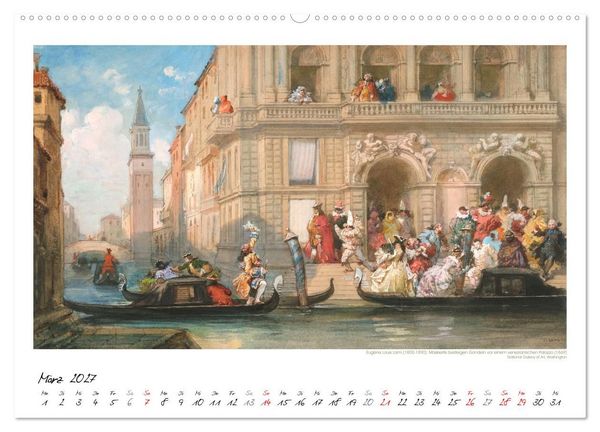 Produktbild: Venedig - Gem&auml;lde aus drei Jahrhunderten. Kunstkalender (hochwertiger Premium Wandkalender 2027 DIN A2 quer), Kunstdruck in Hochglanz