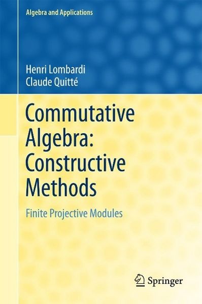 Produktbild: Commutative Algebra: Constructive Methods