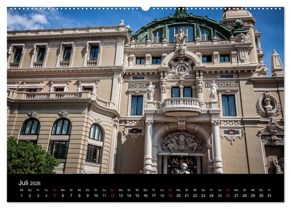 Produktbild: Monaco - Das F&uuml;rstentum an der franz&ouml;sischen Mittelmeerk&uuml;ste (hochwertiger Premium Wandkalender 2026 DIN A2 quer), Kunstdruck in Hochglanz