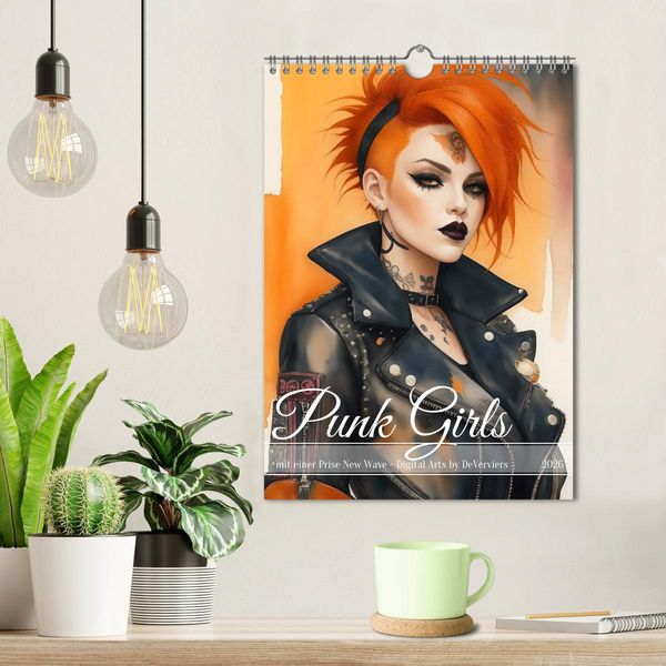 Produktbild: Punk Girls mit einer Prise New Wave (Wandkalender 2026 DIN A4 hoch), CALVENDO Monatskalender