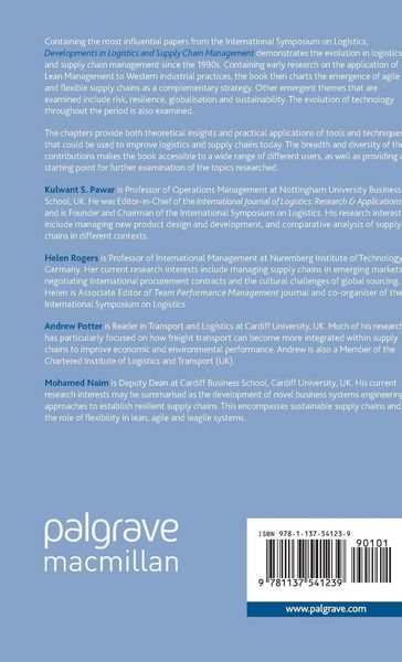 Produktbild: Developments in Logistics and Supply Chain Management