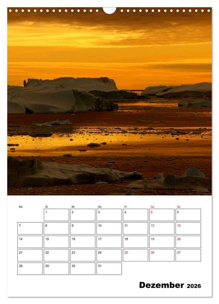 Produktbild: Die Eisberge von Ilulissat (Wandkalender 2026 DIN A3 hoch), CALVENDO Monatskalender