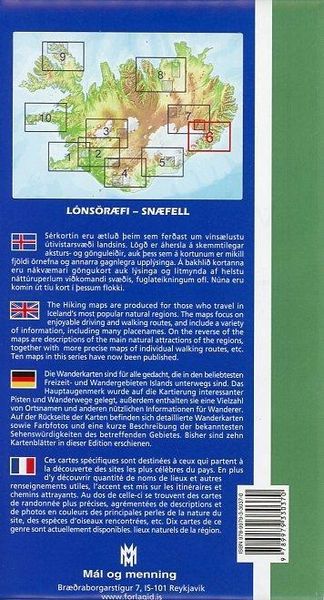 Produktbild: Island Serkort 06 Lons&ouml;raefi, Snaefell