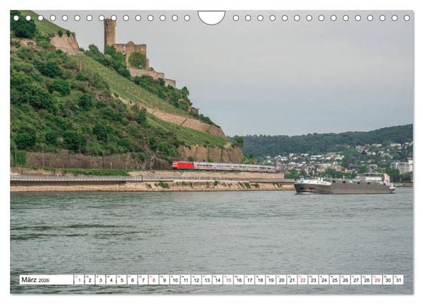 Produktbild: Eisenbahn an Rhein und Mosel 2026 (Wandkalender 2026 DIN A4 quer), CALVENDO Monatskalender