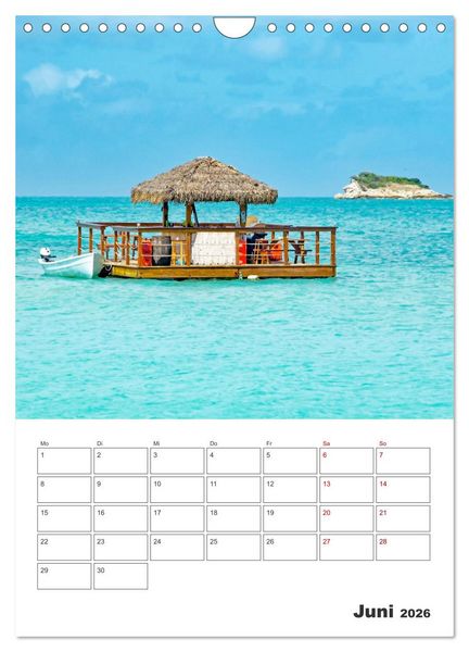 Produktbild: Reise durch Mittelamerika - Urlaubsplaner (Wandkalender 2026 DIN A4 hoch), CALVENDO Monatskalender
