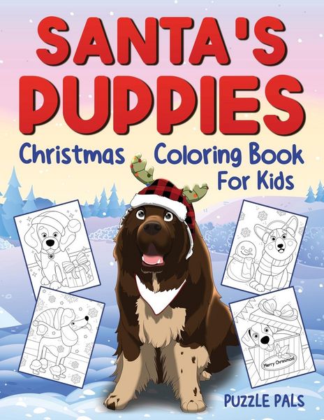 Produktbild: Santa's Puppies Coloring Book For Kids