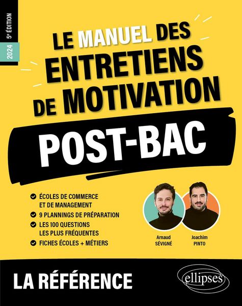 Produktbild: Le Manuel des entretiens de motivation &laquo; POST-BAC &raquo; - Concours aux &eacute;coles de commerce