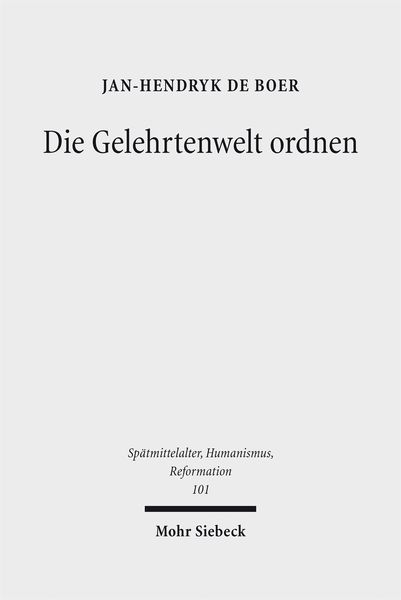 Produktbild: Die Gelehrtenwelt ordnen
