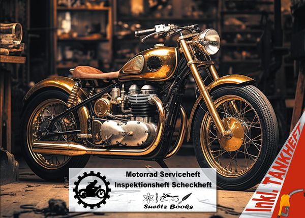 Produktbild: Motorrad Serviceheft Inspektionsheft Scheckheft inkl. Tankheft