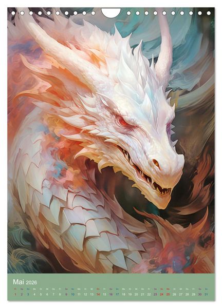 Produktbild: Sagenland der Drachen (Wandkalender 2026 DIN A4 hoch), CALVENDO Monatskalender