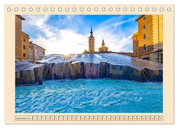Produktbild: Zauberhaftes Saragossa (Tischkalender 2026 DIN A5 quer), CALVENDO Monatskalender