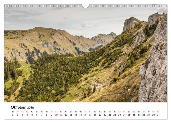Produktbild: Bergpixels Wanderlust (Wandkalender 2026 DIN A3 quer), CALVENDO Monatskalender