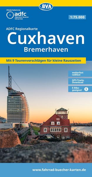 Produktbild: BVA ADFC Regionalkarte Cuxhaven Bremerhaven 1:75.000