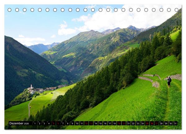 Produktbild: Meraner H&ouml;henweg von Meran bis Katharinaberg (Tischkalender 2026 DIN A5 quer), CALVENDO Monatskalender