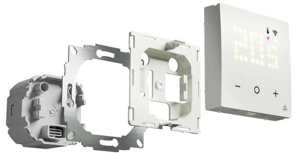 Produktbild: Eberle 557816054500 UTE 3800-U-RAL9010-G-55 Raumthermostat Unterputz Heizen/K&uuml;hlen 1St.