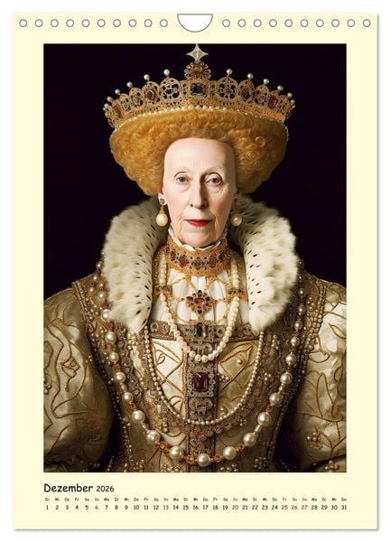 Produktbild: Mittelalter Portraits. Inspiriert vom K&ouml;nigshaus der Tudors (Wandkalender 2026 DIN A4 hoch), CALVENDO Monatskalender