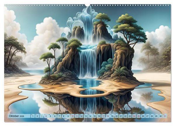 Produktbild: Magie der Natur - Wasserf&auml;lle (Wandkalender 2026 DIN A2 quer), CALVENDO Monatskalender