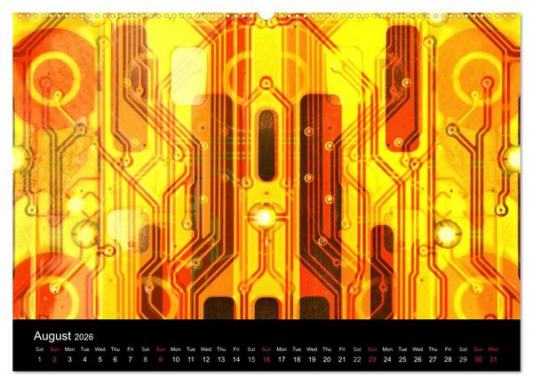 Produktbild: Computer Close Up (High Quality Premium Wall Calendar 2026 DIN A2 landscape),CALVENDO 12 Month Wall Calendar
