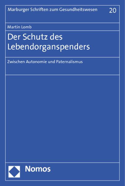 Produktbild: Der Schutz des Lebendorganspenders