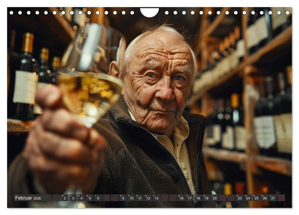 Produktbild: Wein begeistert (Wandkalender 2026 DIN A4 quer), CALVENDO Monatskalender